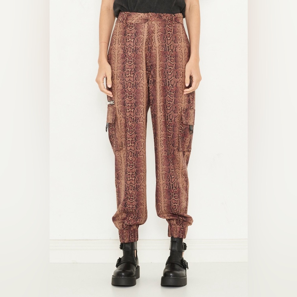 Nana Judy Matira Pant Tan Python